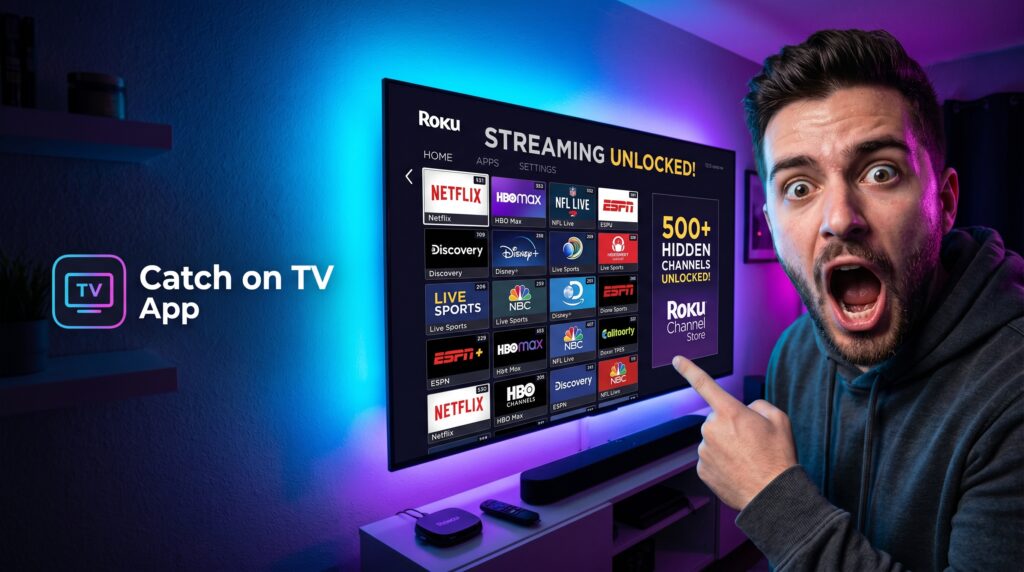catch on tv app roku