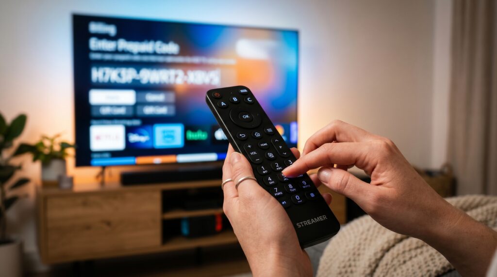 catch on tv prepaid code