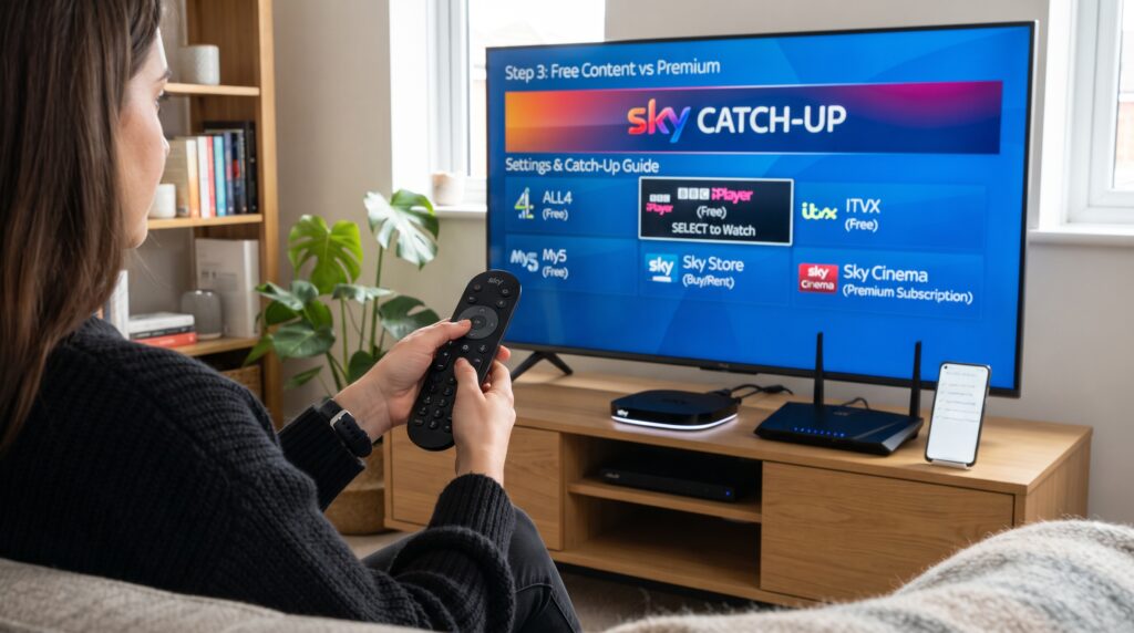 catch up tv free on sky
