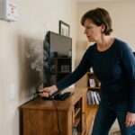 can a tv catch on fire