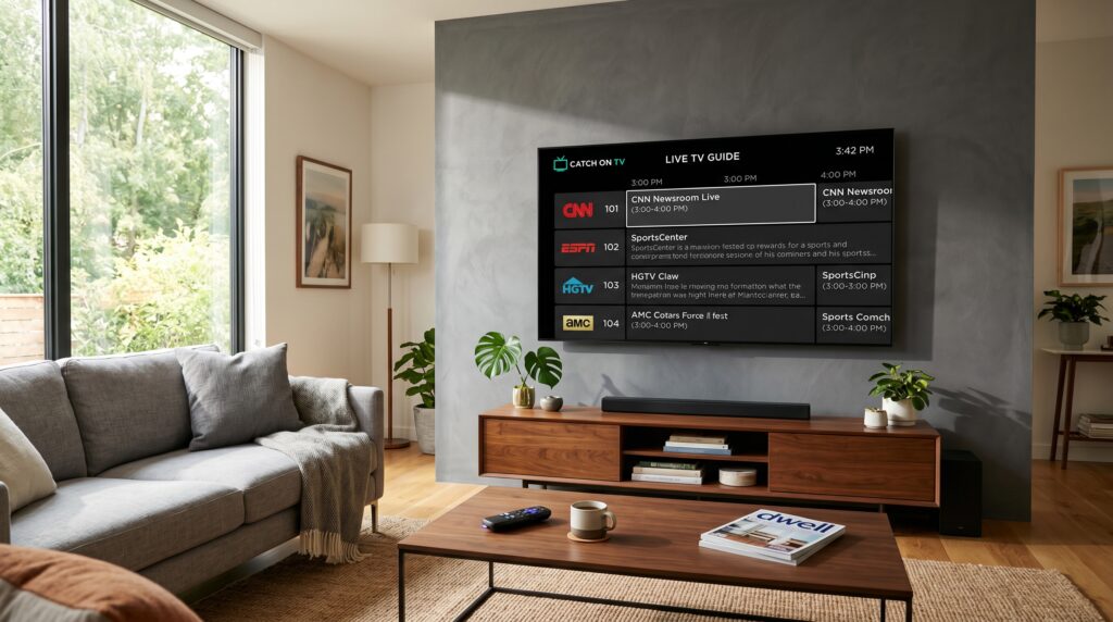 catch on tv app roku