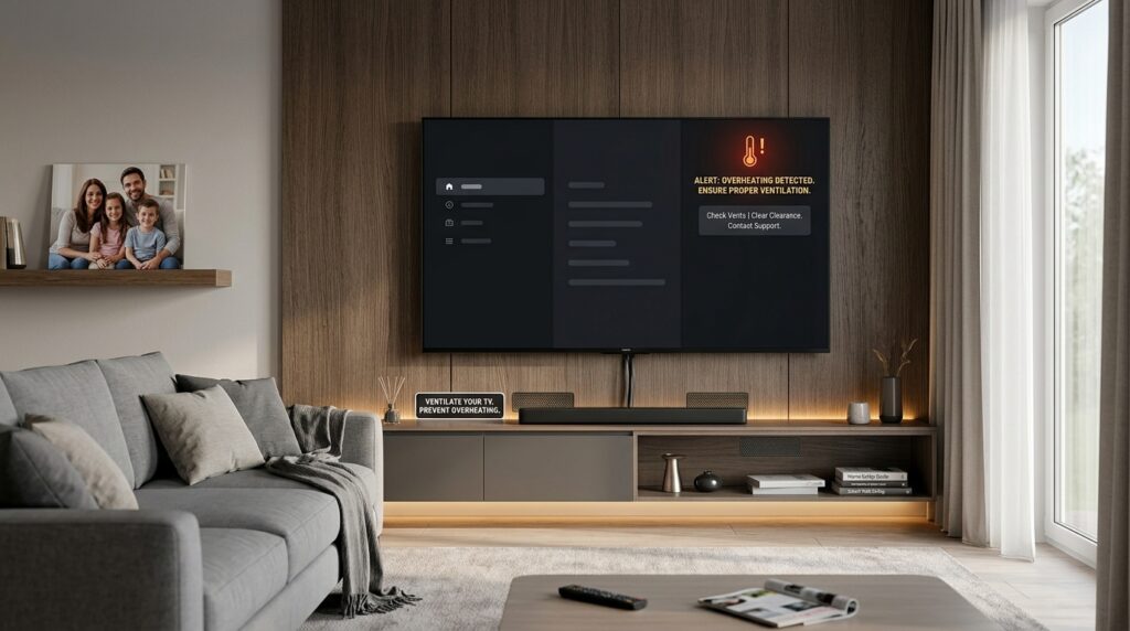 can a tv catch on fire
